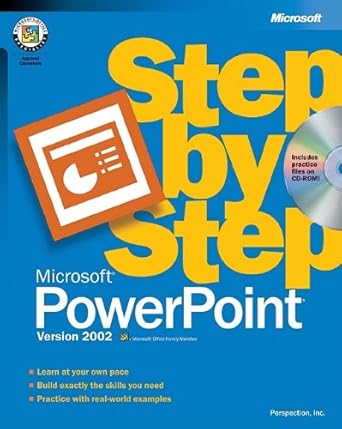 step by step microsoft powerpoint version 2002 1st edition perspection inc 0735612978, 978-0735612976