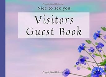nice to see you visitors guest book floral cover eldercare for seniors who struggles with poor memory and
