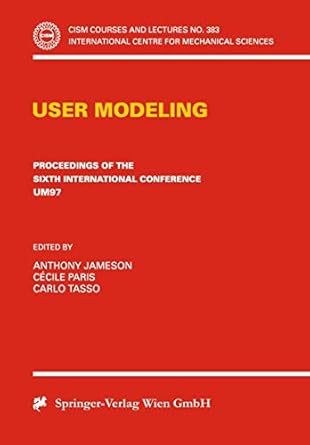 user modeling proceedings of the sixth international conference um97 chia laguna sardinia italy june 2 5 1997