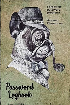 password logbook sherlock bulldog to the rescue 1st edition lovable logs 1703551869, 978-1703551860