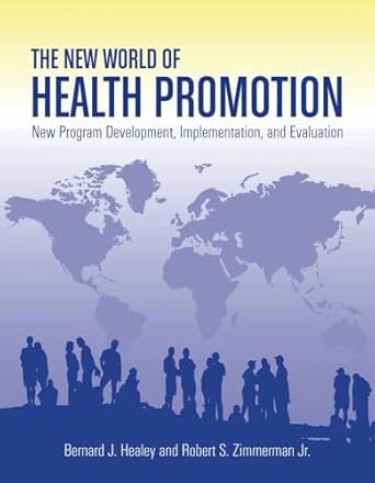 the new world of health promotion new program development implementation and evaluation new program