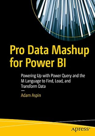 pro data mashup for power bi powering up with power query and the m language to find load and transform data