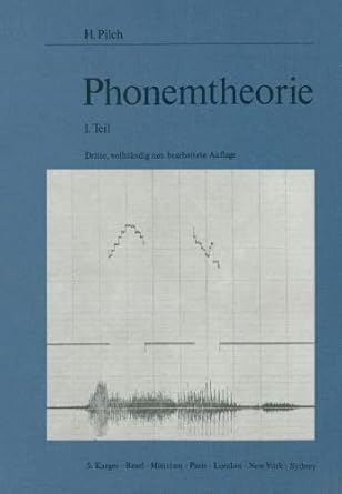phonemtheorie 1st edition h pilch 3805516657, 978-3805516655