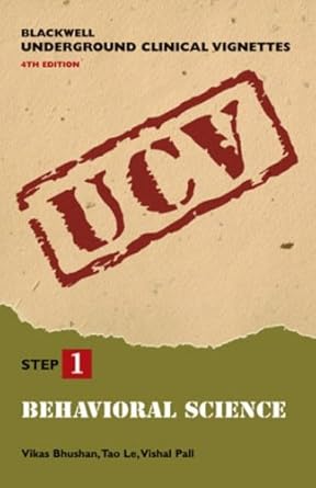 behavioral science 1st edition vikas bhushan ,m d pall, vishal ,tao le ,hoang nguyen ,joseph hastings ,m d