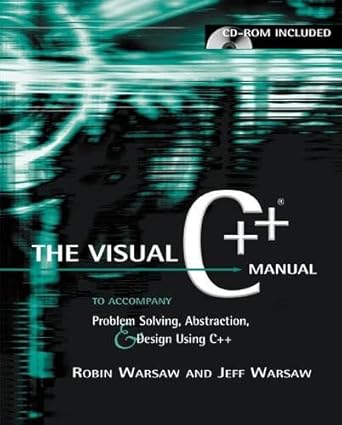 problem solving abstraction and design using  visual 1st edition frank l friedman ,elliot b koffman ,frank