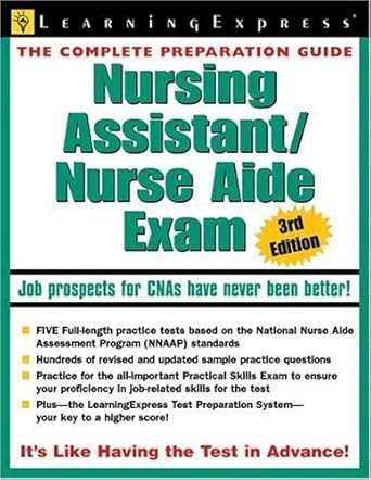 nursing assistant/nurse aide exam 1st edition learningexpress editors 1576855473, 978-1576855478