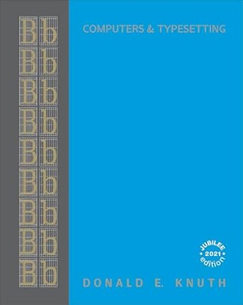 computers and typesetting volume b tex the program 1st edition donald knuth 0201134373, 978-0201134377
