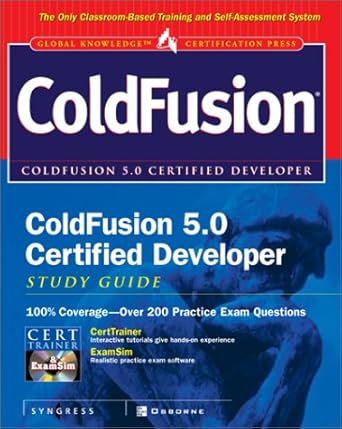 coldfusion 5 0 certified developer study guide 1st edition inc syngress media 0072194758, 978-0072194753