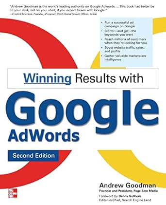 winning results with google adwords 1st edition andrew goodman 0071496564, 978-0071496568