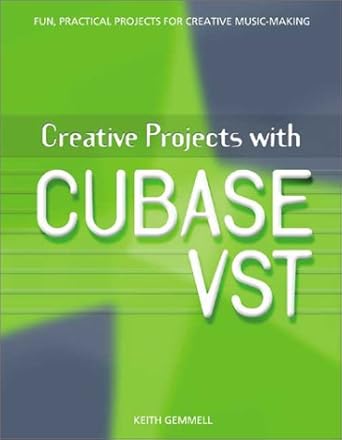 creative projects with cubase vst 1st edition keith gemmell 1929685696, 978-1929685691