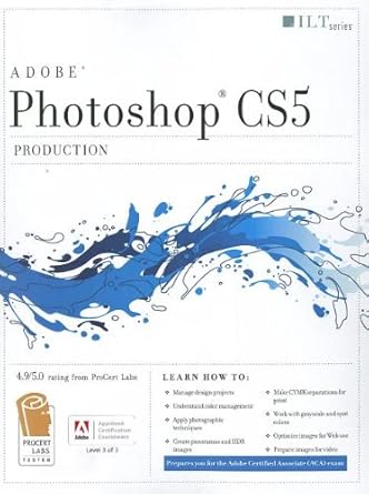 photoshop cs5 production   + certblaster + data 1st edition axzo press 1426020805, 978-1426020803