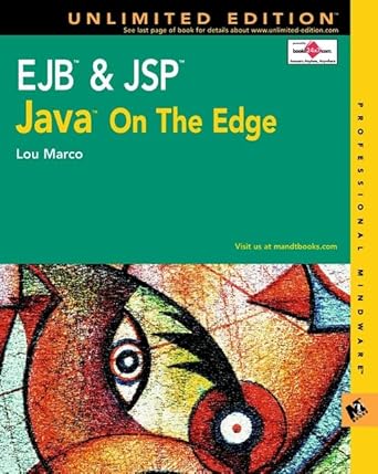 ejb et jsp java on the edge 1st edition lou marco 0764548026, 978-0764548024