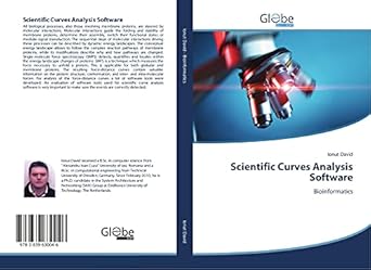 scientific curves analysis software bioinformatics 1st edition ionut david 3639630041, 978-3639630046