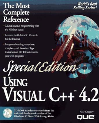 using visual c++ 4 2 1st edition kate gregory ,clayton walnum ,paul kimmel 0789708930, 978-0789708939