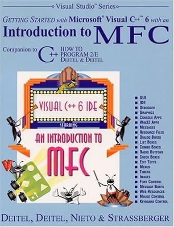 getting started with microsoft visual c++ 6 with an introduction to mfc companion to c++ how to program 2/e