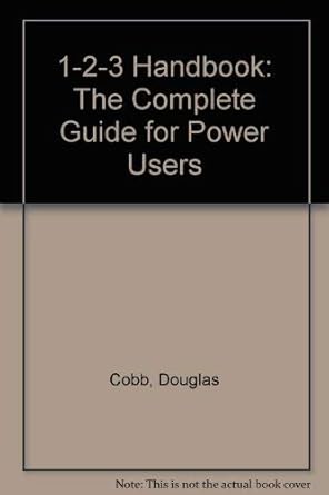 douglas cobbs 1 2 3 handbook 1st edition douglas cobb ,steven s cobb ,gena b cobb 0553343890, 978-0553343892