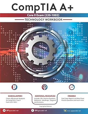 comptia a+ core ii exam technology workbook 1st edition ip specialist ,nouman khan 1703541693, 978-1703541694