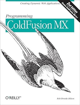 programming coldfusion mx 1st edition rob brooks bilson 0596003803, 978-0596003807