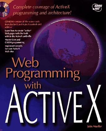 web programming with activex 1st edition john mueller 1575211602, 978-1575211602