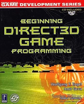 beginning direct3d game programming w/cd 1st edition wolfgang engel ,amir geva 0761531912, 978-0761531913