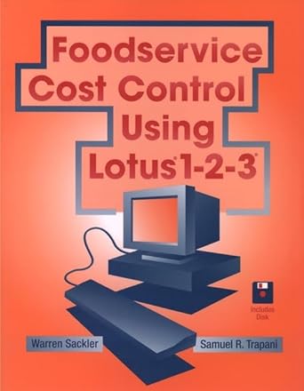 foodservice cost control using lotus 1 2 3 1st edition warren sackler ,samuel r trapani 0471045292,