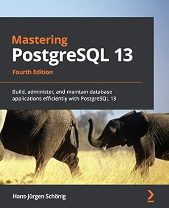 mastering postgresql 13 build administer and maintain database applications efficiently with postgresql 13