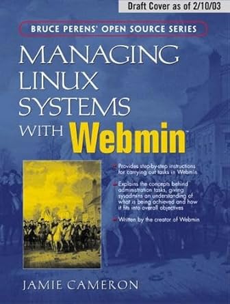 managing linux systems with webmin system administration and module development 1st edition jamie cameron