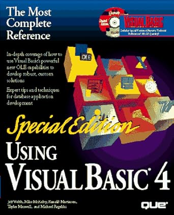 using visual basic 4 1st edition taylor, mckelvy ronald r maxwell ,jeff webb ,mike mckelvy 1565299981,
