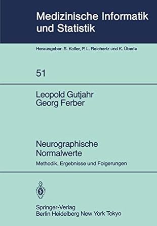 neurographische normalwerte methodik ergebnisse und folgerungen 1st edition l gutjahr ,g ferber ,h kunkel