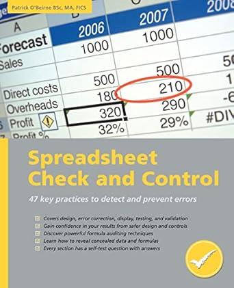 spreadsheet check and control 1st edition patrick r o'beirne 190540400x, 978-1905404001