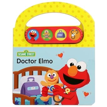 sesame street doctor elmo 4 button sound book with handle pi kids 1st edition pi kids 150377273x,