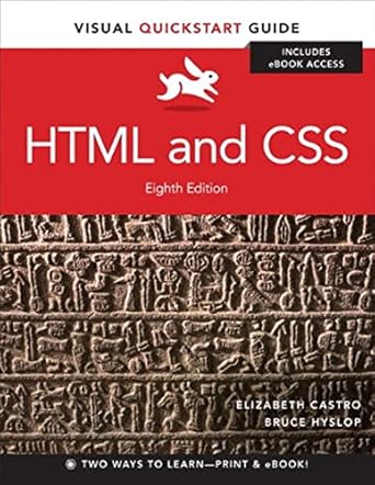 html and css visual quickstart guide 1st edition elizabeth castro ,bruce hyslop 0321928830, 978-0321928832