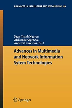 advances in multimedia and network information system technologies 1st edition ngoc thanh nguyen ,aleksander