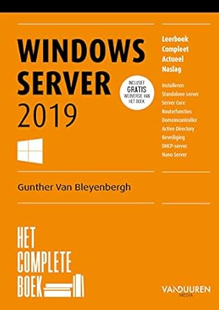 windows server 2019 1st edition gunther van bleyenbergh 9463561129, 978-9463561129