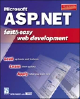 microsoft asp net fast and easy web development 1st edition nitin pandey 1931841462, 978-1931841467