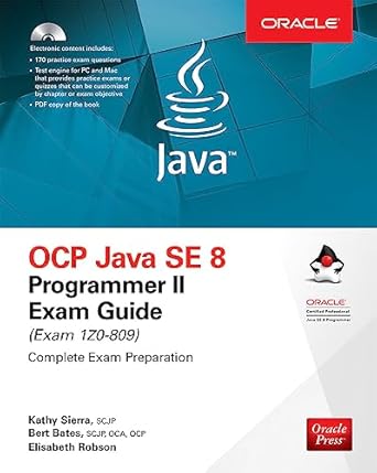 ocp java se 8 programmer ii exam guide 1st edition kathy sierra ,bert bates ,elisabeth robson 1260117383,