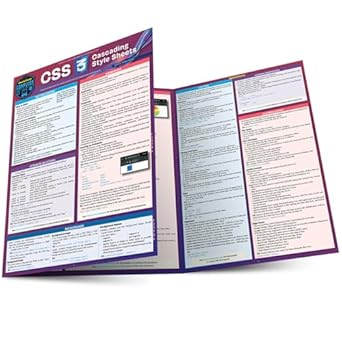 css cascading style sheets a quickstudy laminated reference guide 1st edition nixon robin 1423250613,