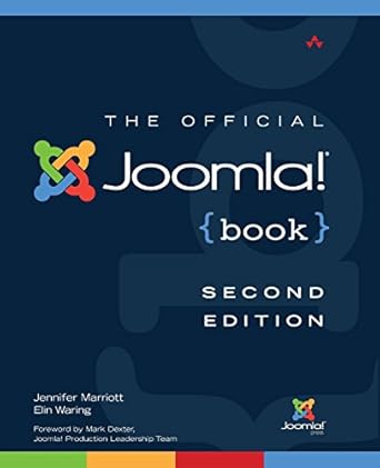 the official joomla book 1st edition jennifer marriott ,elin waring 0321821548, 978-0321821546