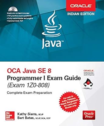 oca java se 8 programmer 1 exam gd w/cd 1st edition kathy sierra and bert bates ,bert bates 9353161568,