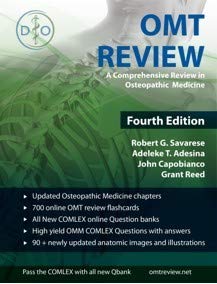 omt review a comprehensive review in osteopathic medicine 1st edition robert g savarese 0692157565,