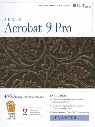 acrobat 9 pro advanced   + certblaster 1st edition axzo press 142600494x, 978-1426004940