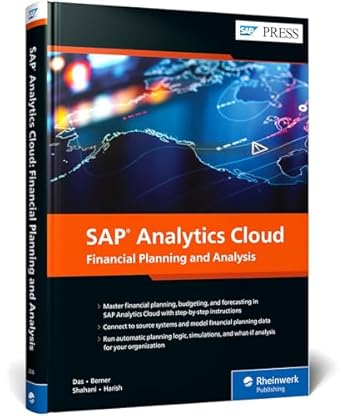 sap analytics cloud financial planning and analysis 1st edition satwik das ,marius berner ,suvir shahani