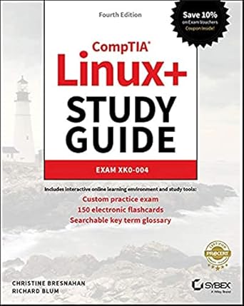 comptia linux+ exam xk0 004 1st edition christine bresnahan ,richard blum 1119556031, 978-1119556039