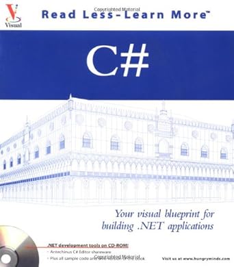 c# your visual blueprint for building net applications 1st edition eric butow ,thomas ryan ,marangraphics