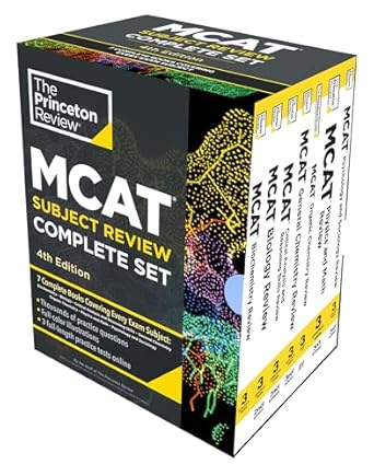 princeton review mcat subject review complete box set 7 complete books + 3 online practice tests 1st edition