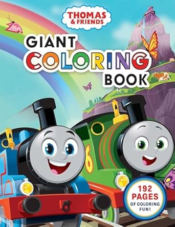 thomas and friends giant coloring book 1st edition mattel 1683432088, 978-1683432081
