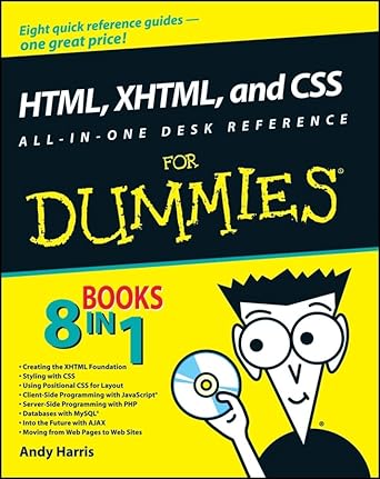 html xhtml and css all in one desk reference for dummies 1st edition andy harris ,chris mcculloh 0470186275,