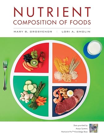 nutrient composition of foods booklet to accompany visualizing nutrition 1st edition lori a smolin
