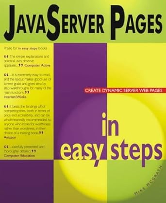javaserver pages in easy steps 1st edition mike mcgrath 1840781971, 978-1840781977