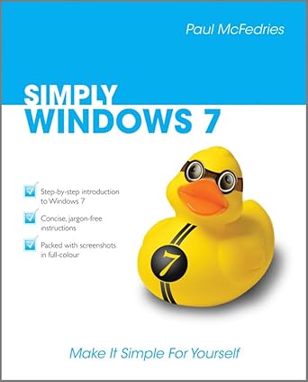 simply windows 7 1st edition paul mcfedries 0470711337, 978-0470711330